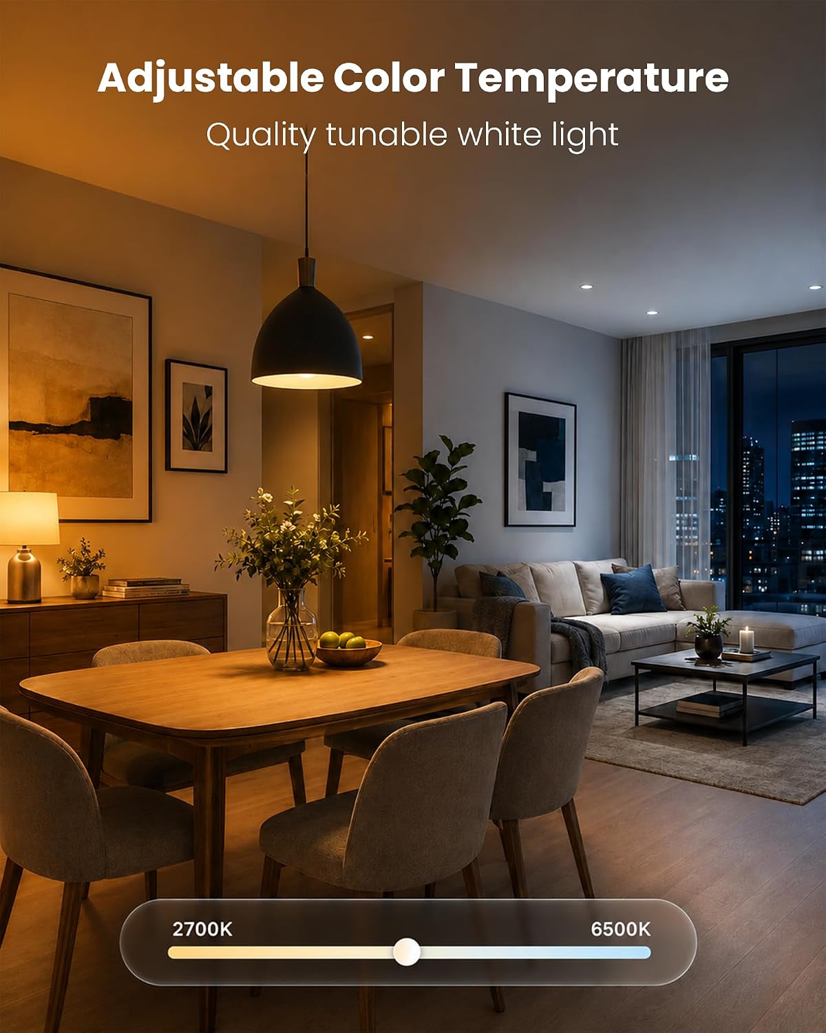 TJOY Smart Light Bulbs, Bluetooth WiFi Led Bulb Compatible with Alexa &Google Assistant, RGB Color Changing Alexa Bulb, 9W(60W Equivalent), A19 E26 800LM, 2.4Ghz WiFi only,2 Pack image 5
