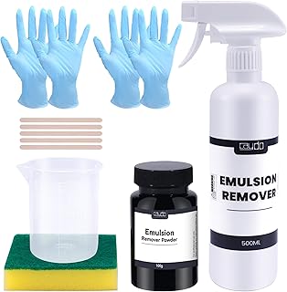Caydo Screen Printing Emulsion Remover Kit Includes Silk Screen Photopolymer Emulsion Stencil Remover (Mix - 2000oz) - Screen Printing Supplies