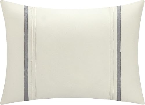 Miniatura 10 de Chic Home, set de cama de 8 unidades, colcha bordada con diseño floral., Microfibra, Amarillo, King