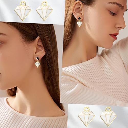 Vista 38 de LiQunSweet 80 unidades de 4 estilos de dientes saludables para cepillo de dientes, dientes esmaltados, mini dijes para hacer joyas, accesorios