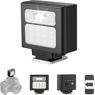 ULANZI SL02 Mini Flash Speedlite with Video Light, GN8 6500K Camera Mini Flashlight for Canon Fuji Sony Nikon and Othe SLR... Price In India