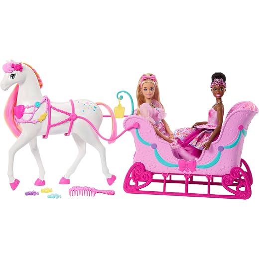 Barbie in the Nutcracker Land of Sweets Horse, Sled, and Accessories