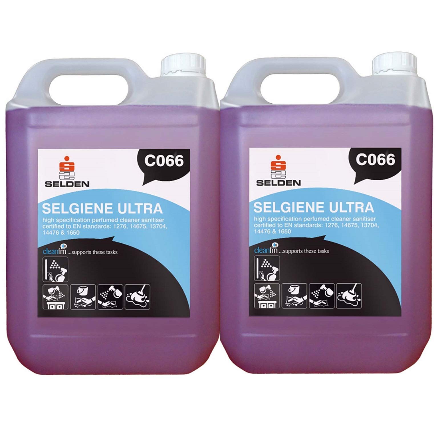 Selden C066 Selgiene Ultra Virucidal Cleaner - Pack of 2 x 5 Litre
