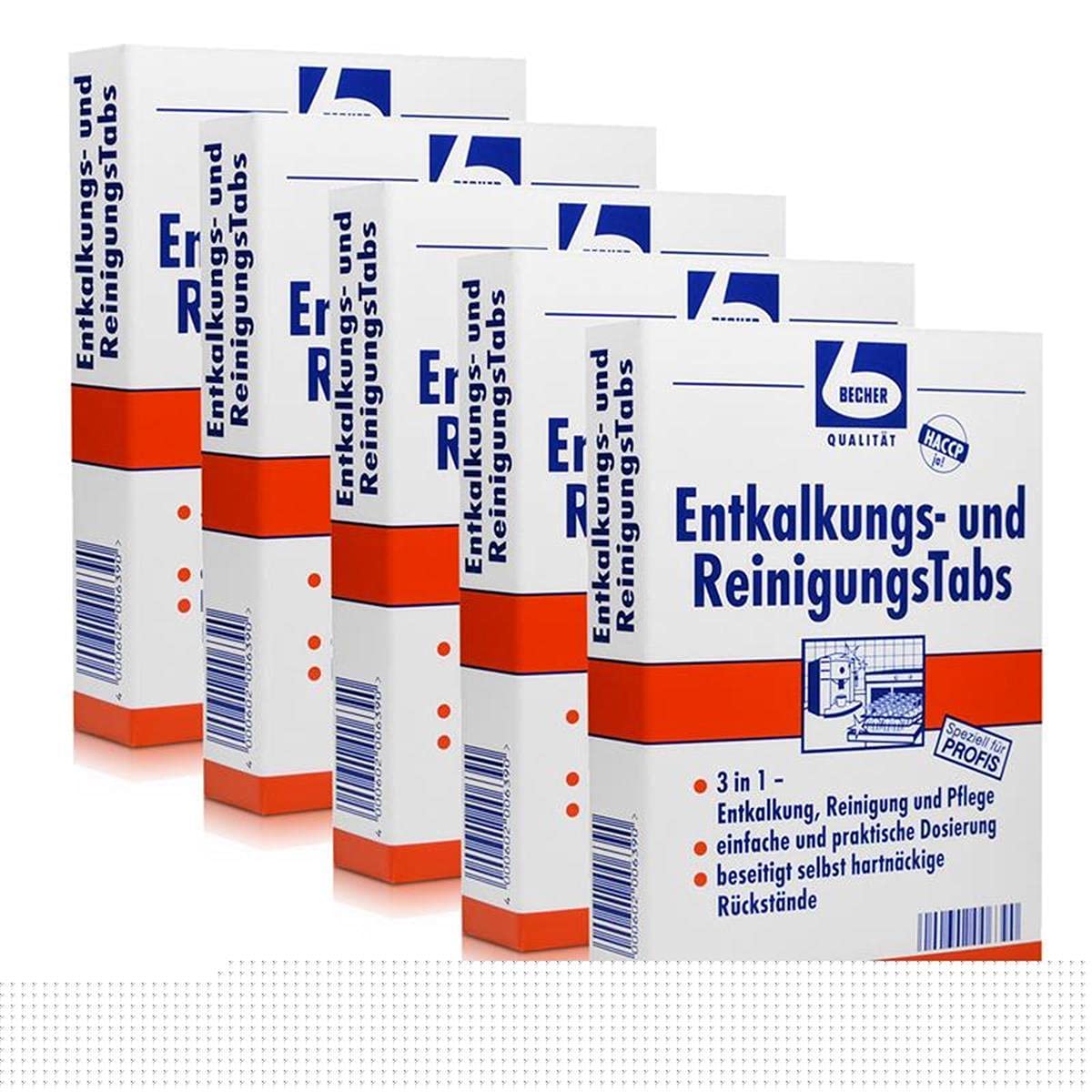 5x Dr. Becher Entkalkungs- und ReinigungsTabs - B00K5RCQBE | Packung (8 Stück)