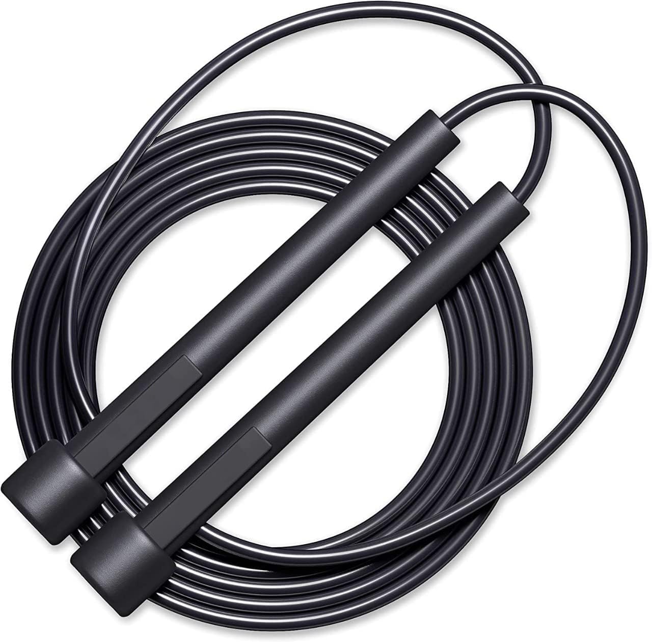 EZYFIT Skipping Rope for Men and Women Jumping Rope With Adjustable Height Speed Skipping Rope for Kids, Women, Girls Rassi Jumping Men for Exercise, Gym, Sports Fitness (Black, Pack of 1)-image-41