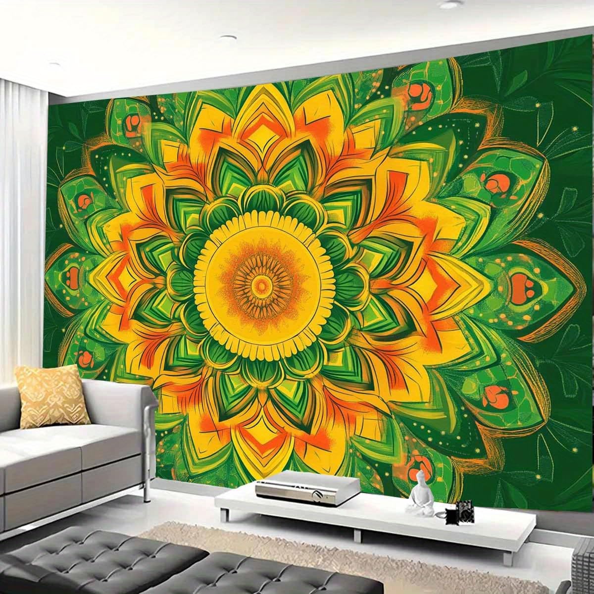 GLWDMH 200 x 150 cm mandala gobelin ścienny do powieszenia na ścianie, bohema dekoracja tło, do sypialni, biura, akademika, dekoracja na imprezę