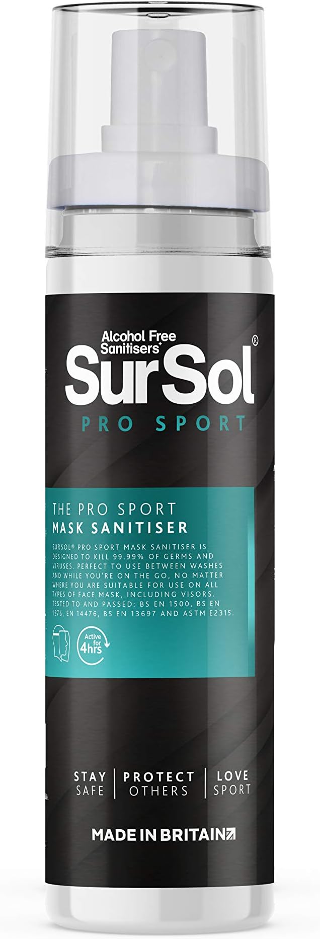 SurSolPro Sport Mask Sanitiser, 100ml