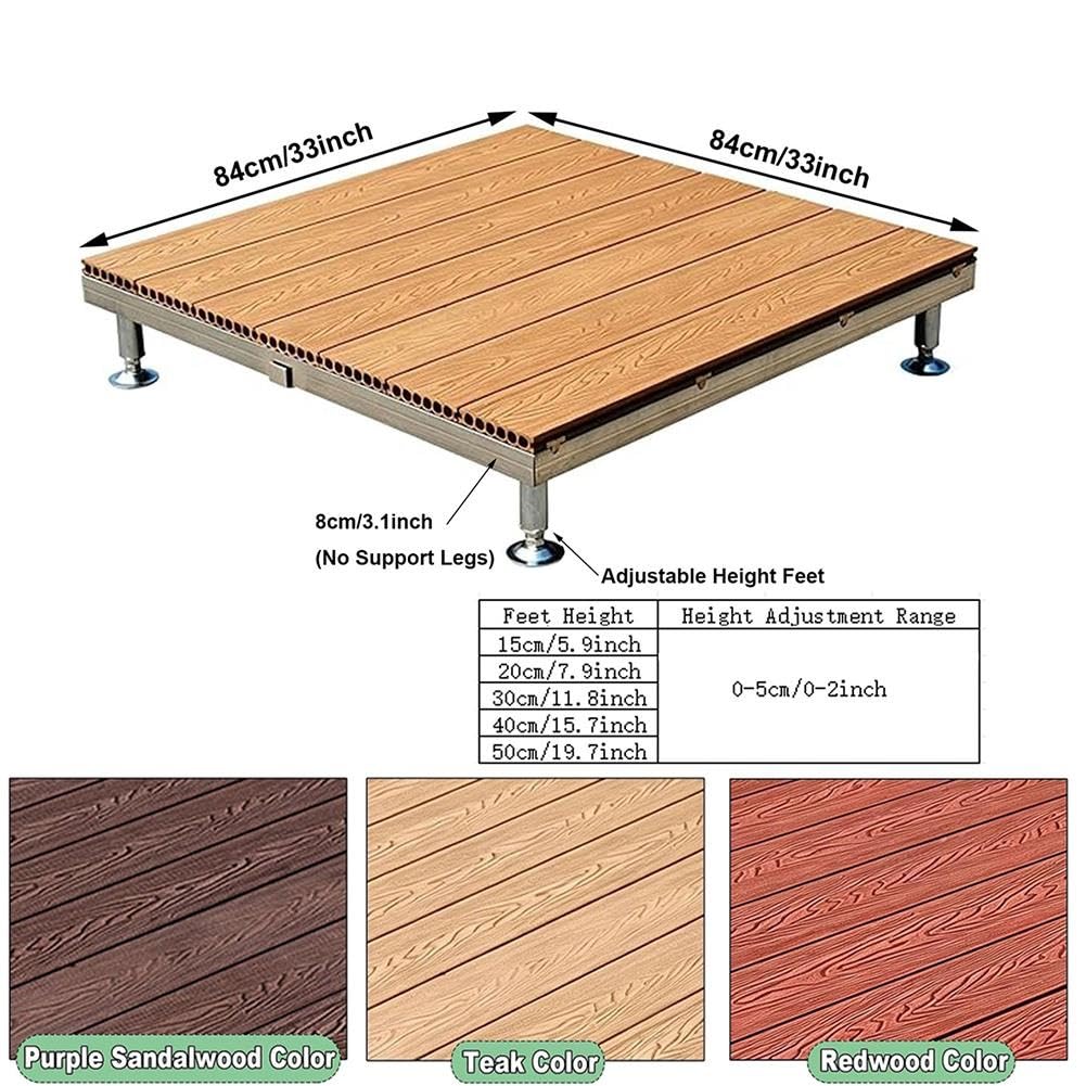 Podwyższona Platforma Tarasowa 84 X 84 cm, Modułowy Platforma Kempingowa