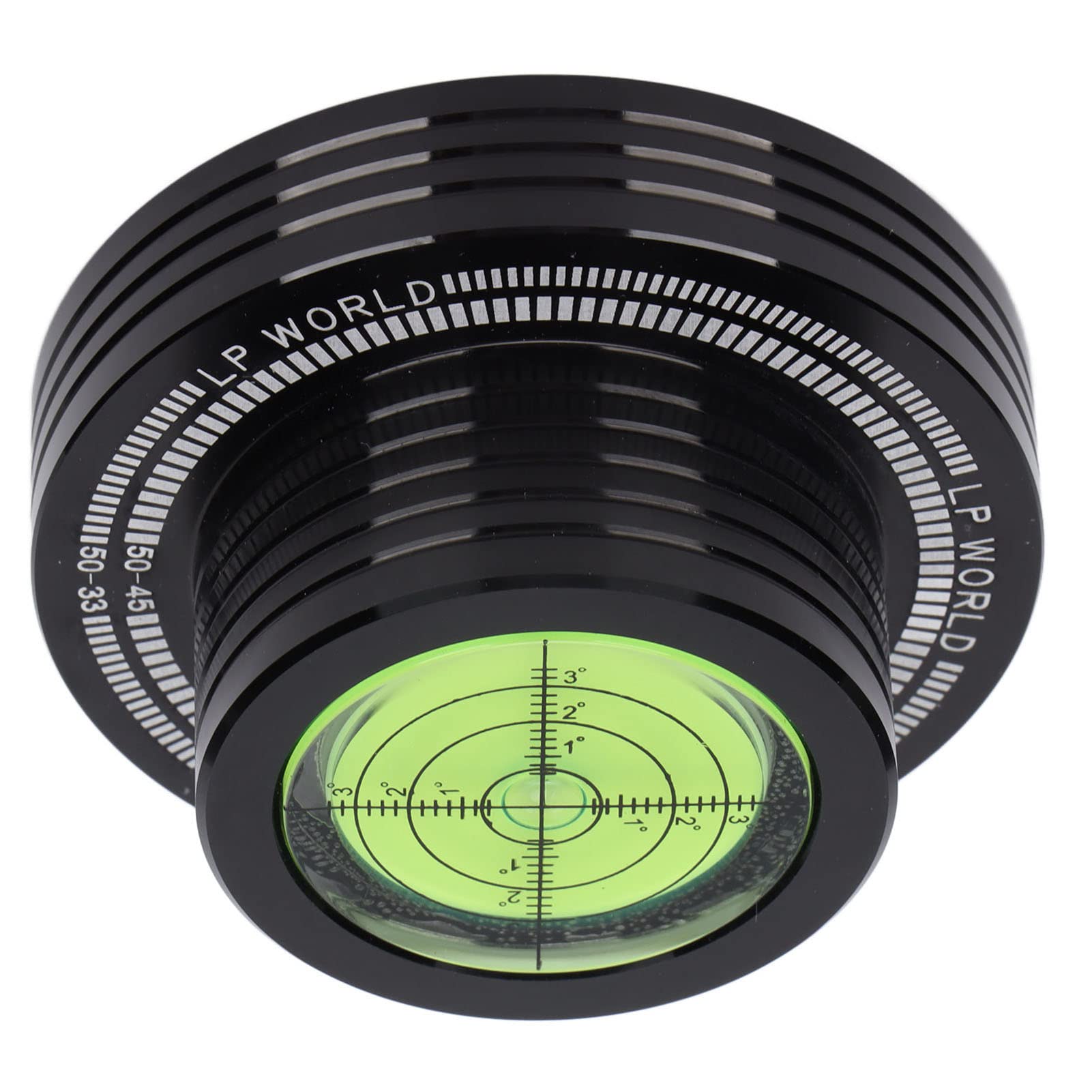 XINL Stabilizzatore del Peso del Disco, Morsetto per Dischi in Vinile, Pad Inferiore Morbido stabilizzato, riduzione del Rumore della velocità per Giradischi LP(Nero)