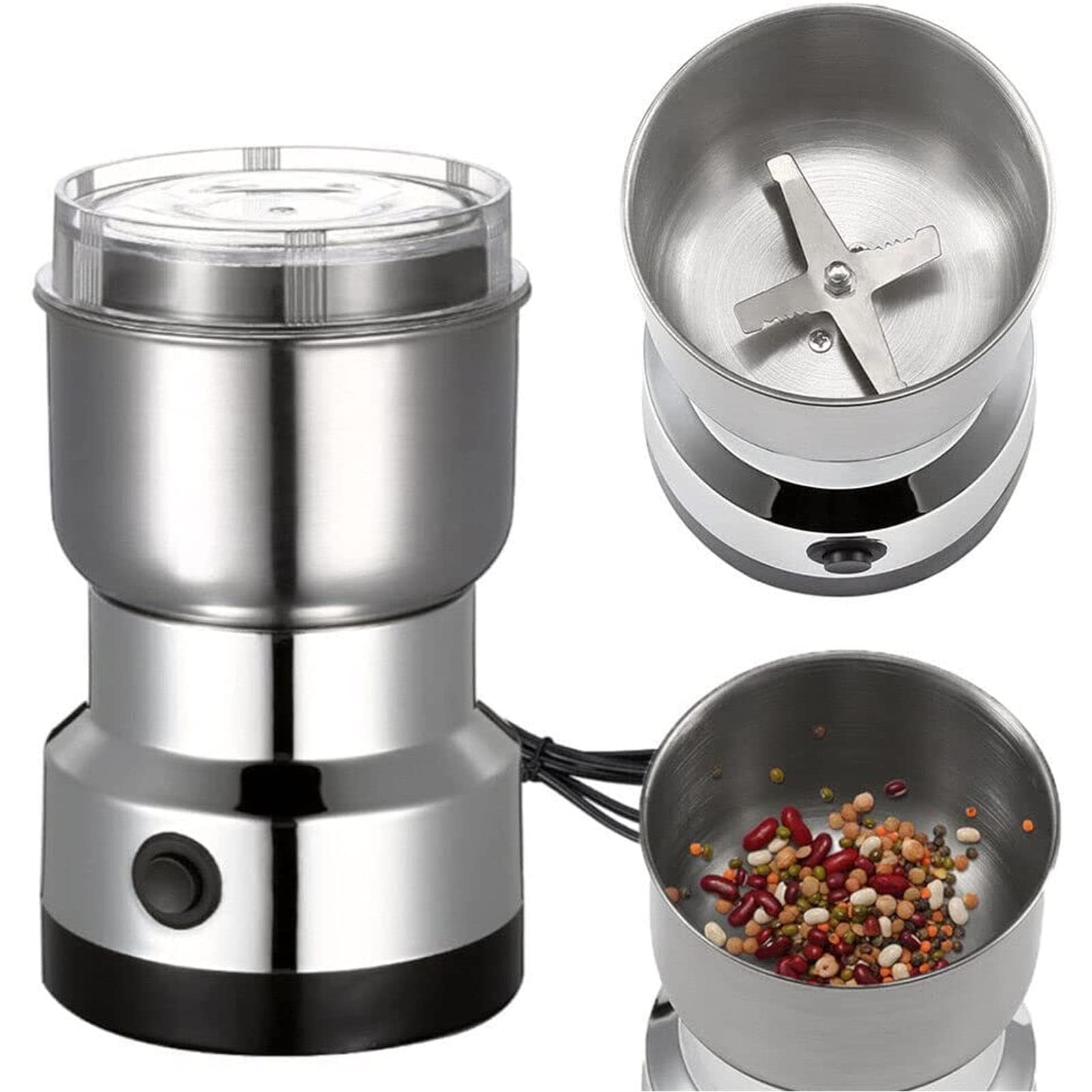 Holmi Coffee Bean Grinder Electric Holmi Electric Herb Grinder 200W Powerful ...