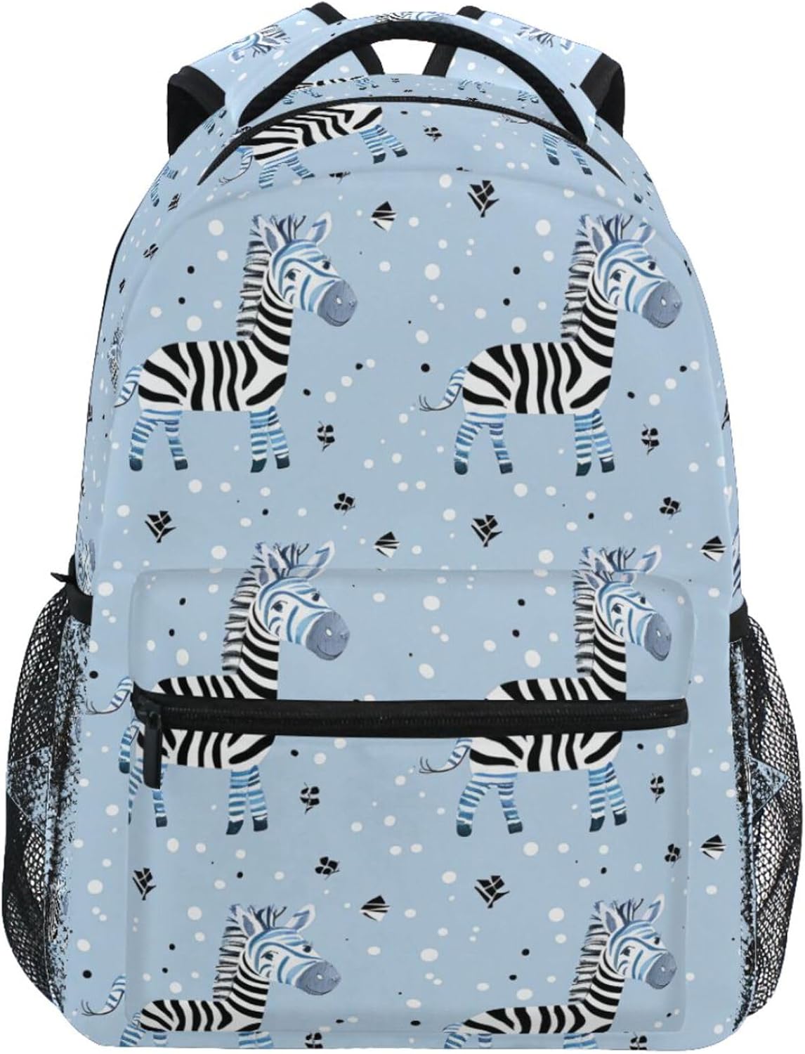 Kids Backpack Funny Zebra Animal Bookbag for Girls Boys Daypack Travel School Laptop Bag