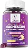 Vinco Magnesium Glycinate Complex Gummies for Adults & Kids - Chelated Bisglycinate, with Vitamin B6, C & D3, L-Theanine, 5HTP - Time Release - Sugar Free - Strawberry Flavour - 60 Vegan Gummies
