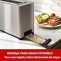 Vista 6 de Mueller UltraToast Tostadora Completa de Acero Inoxidable 2 Rebanadas, Ranuras Extra Anchas Largas con Bandeja Extraíble, Funciones