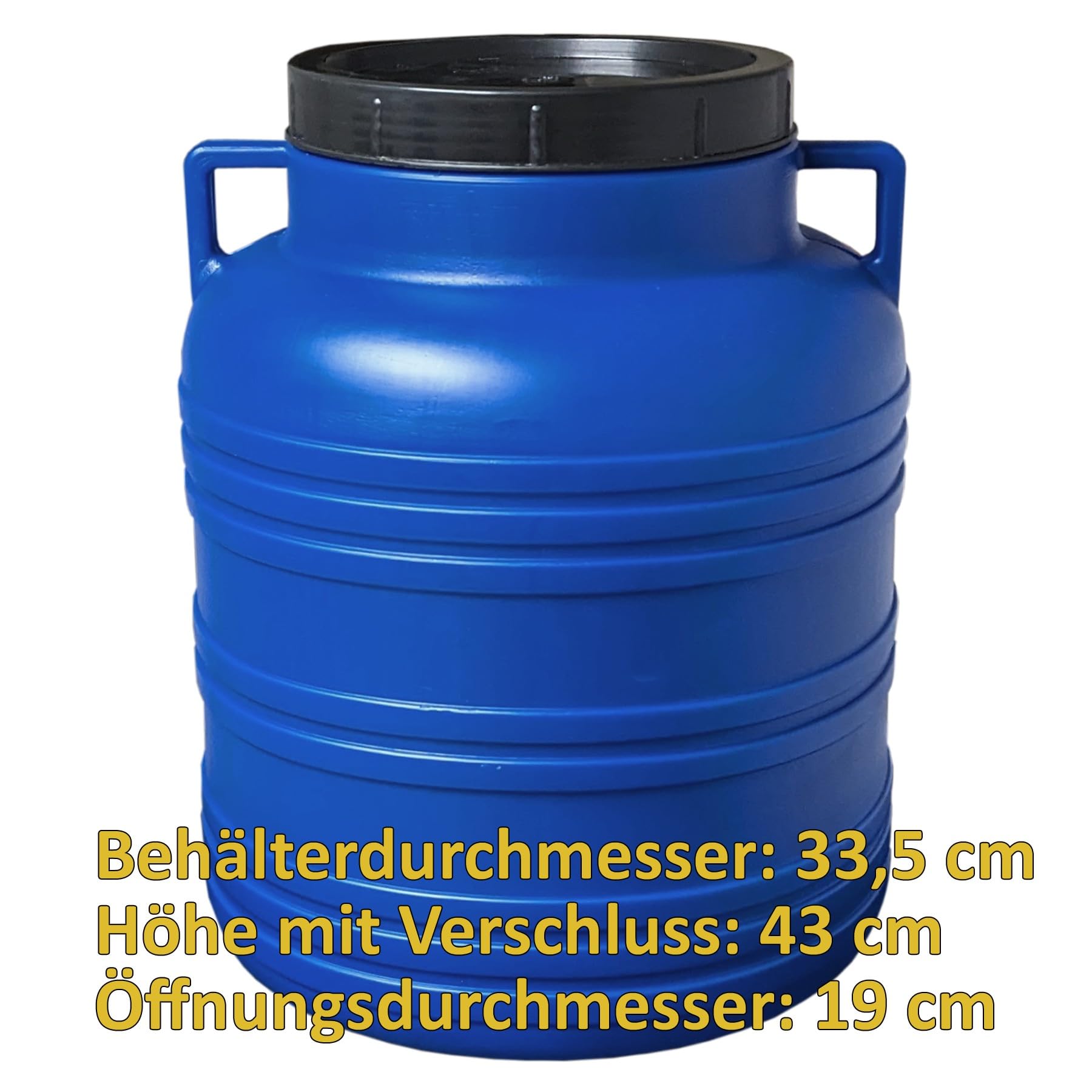 Bidone Acqua Plasteo Barilotto A Collo Largo Con Coperchio A Vite E