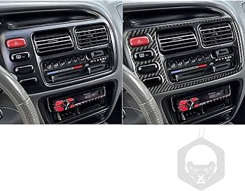 ハンドペイント　コンソールキャビネット Amazon.com: PJFUS Real Premium Carbon Fiber Center Dash AC Outlet