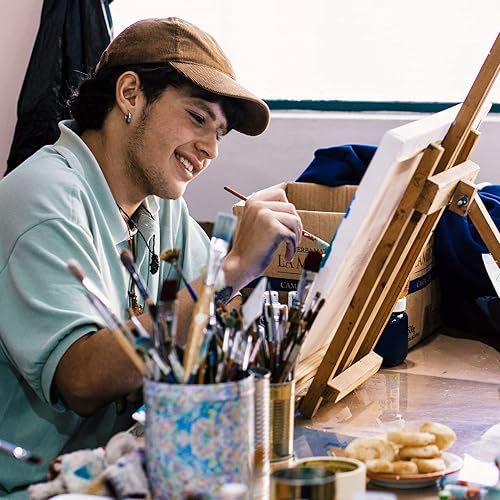 Miniatura 98 de Arteza Lienzo estirado de 8x10, 100% algodón (Juego de 12)