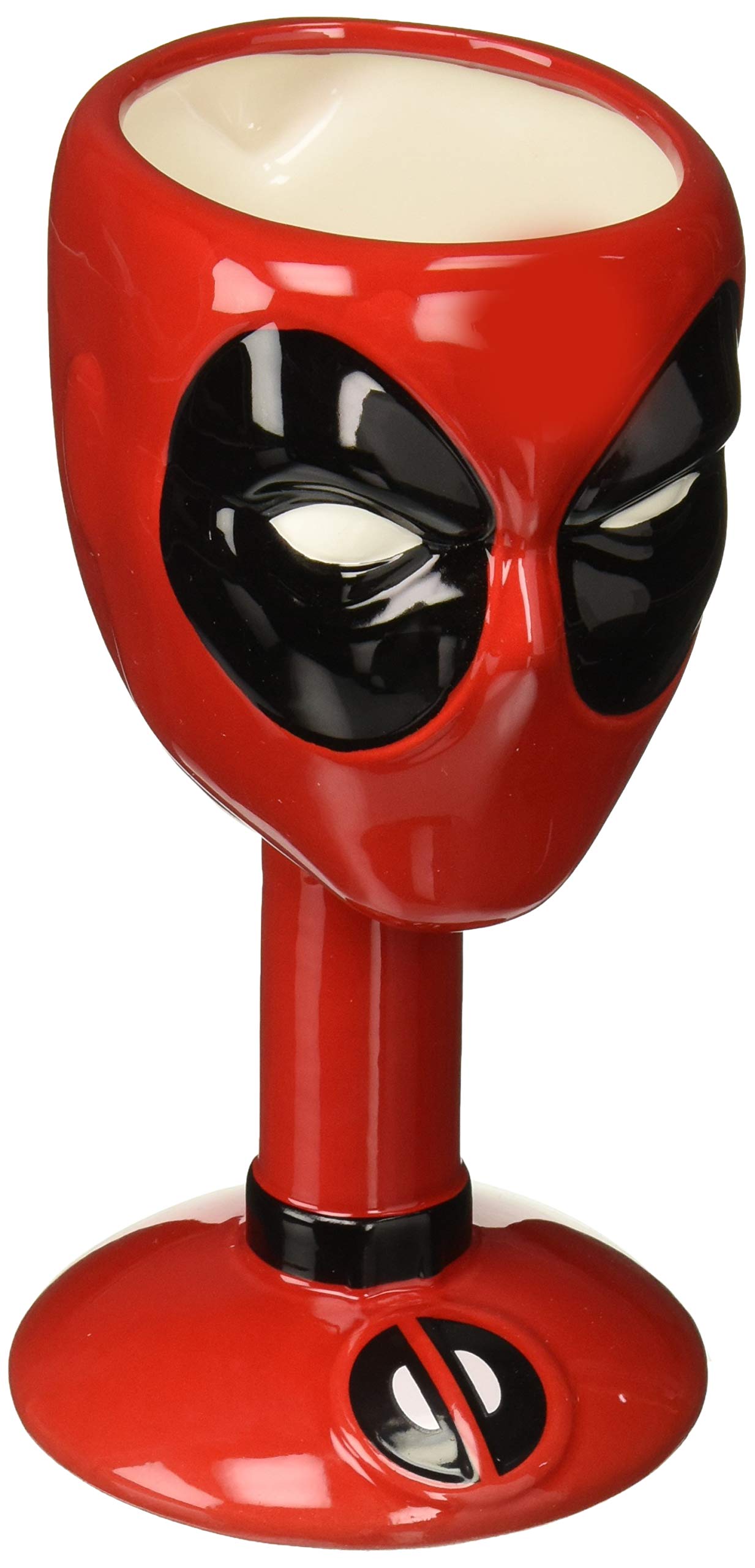 Marvel Deadpool Head Ceramic Molded Goblet novelty drinkware, One Size, Multicolor