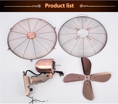 Metal Retro wall mounted fan,3 Speed Mechanical Wall Mounted/Remote Control Wall-mounted Fan,Oscillating Left and right oscillating head wall mounted fan for Industrial,Commercial,Residential