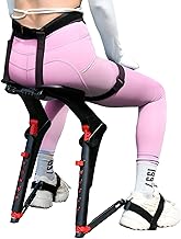 Adjustable Chairless Wearable Invisible Chair, Wearable Chair Exoskeleton Human Lightweight Seat for Sitting Anywhere, Portable Leg Ergonomics Seat Supports Up to 150kg