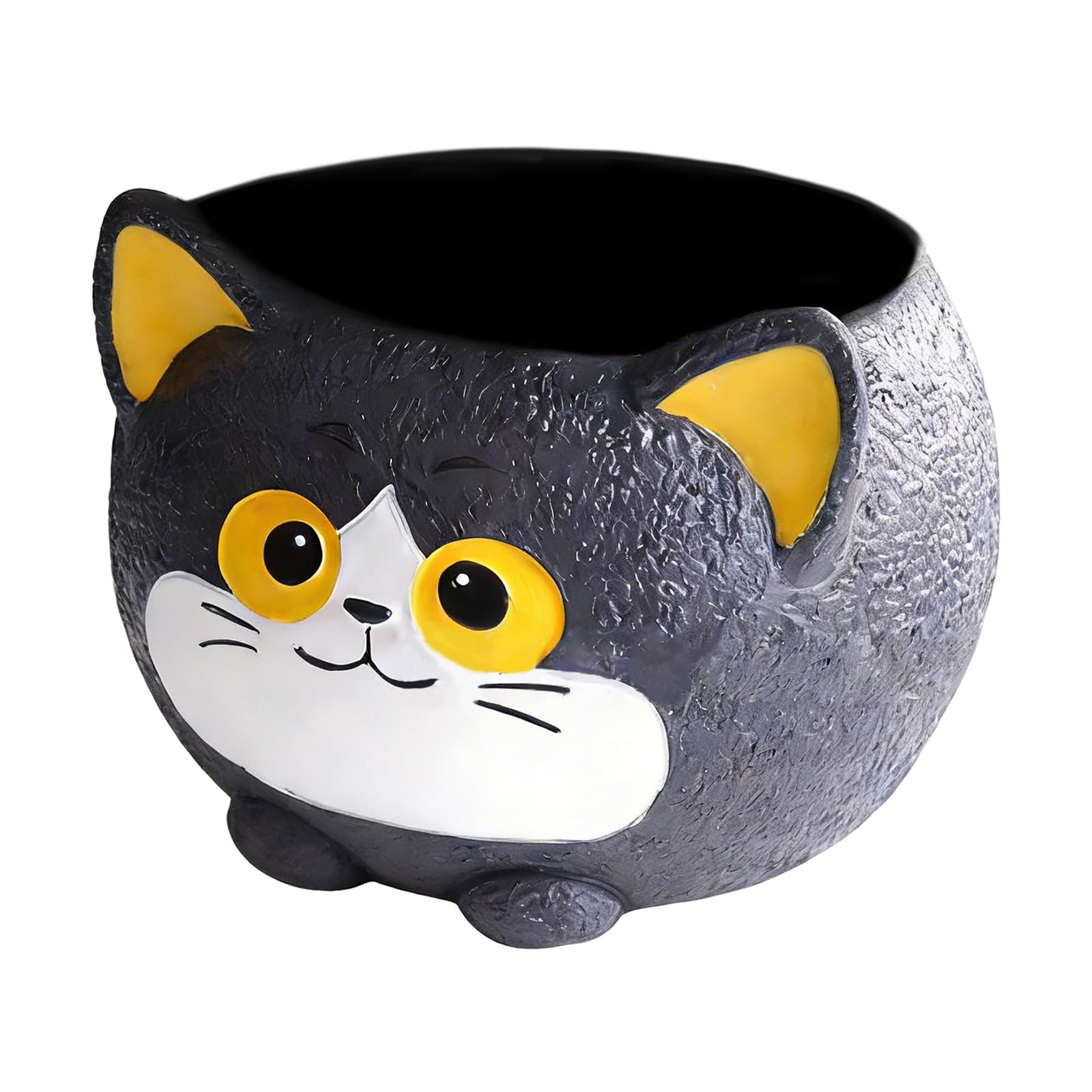 Snorvixre Succulents Planter Resin Black Cats Shape Decorative Flower Pots for Indoor Gardening and Space Styling Desktop Decoration Small Succulents Pots