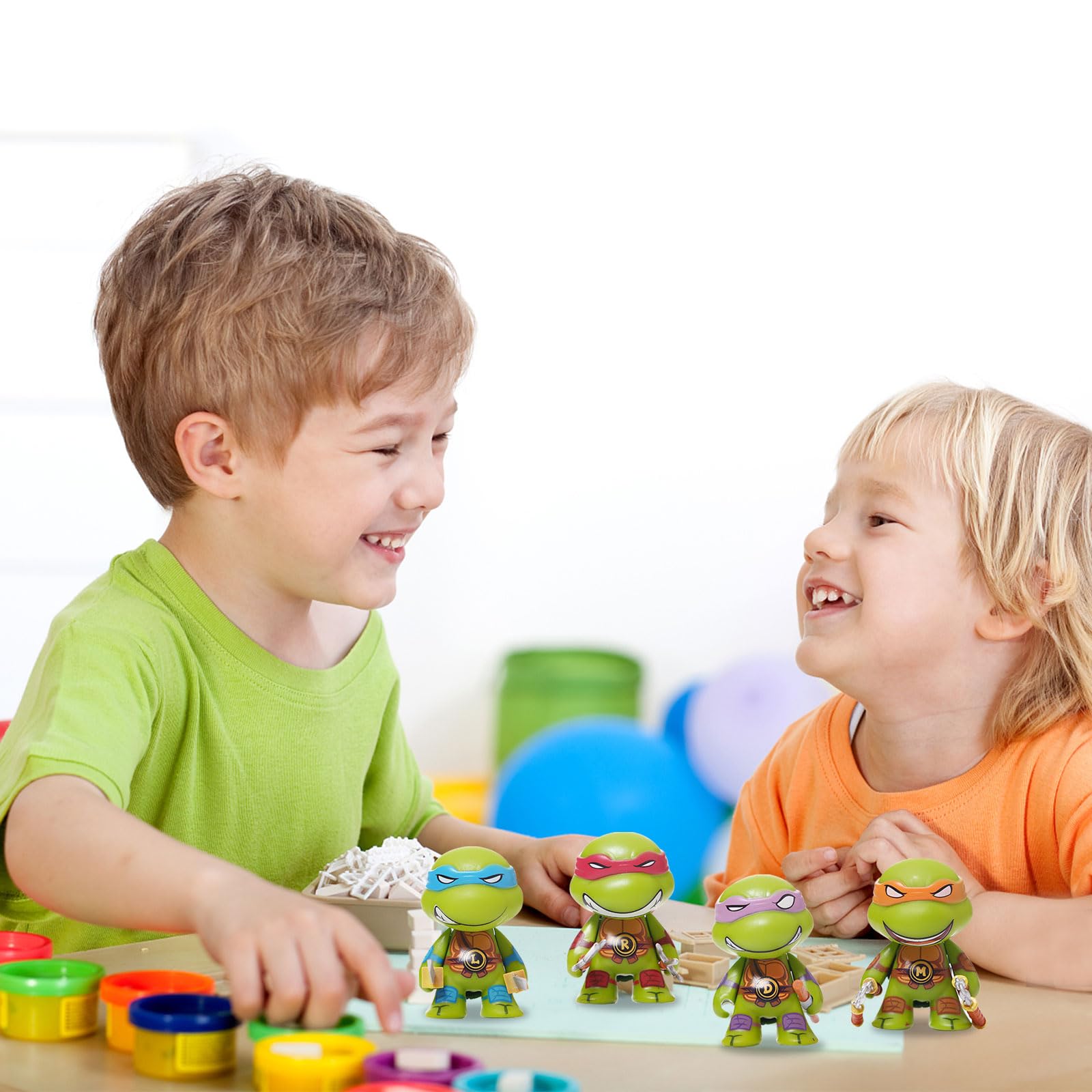 Topper Per Torta E Cupcake: Set Di 4 Decorazioni Cartoon Per Feste Di Compleanno - Foto 10