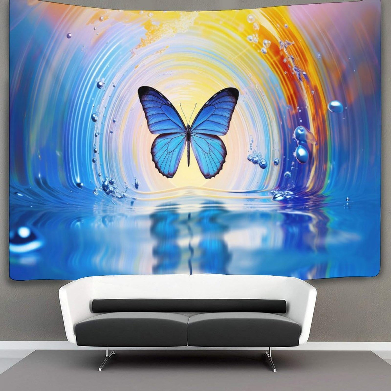 kaiyun Butterfly Decor Tapestry, Wall Art Tapestries Wall Hangings for Living Room Bedroom Dorm 150cmx200cm