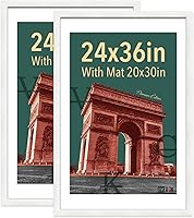 Vista 61 de VCK Paquete de 2 portarretratos de 8 x 10 pulgadas, roble natural, madera de alta gama con vidrio templado, para fotos de 5 x 7 pulgadas