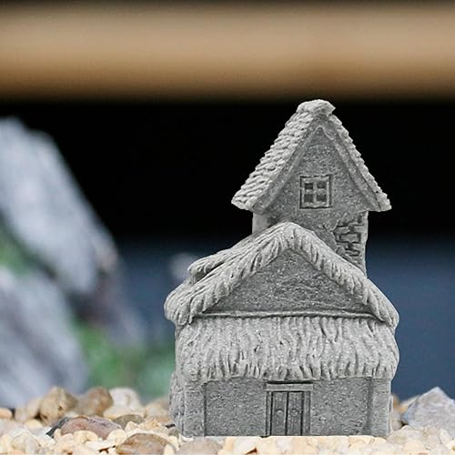 Miniatura 4 de 3 piezas de micro casas de aldea, paisajismo de casas chinas, adornos de micro decoración de paisaje para jardín zen y patio, micro paisaje, patio,