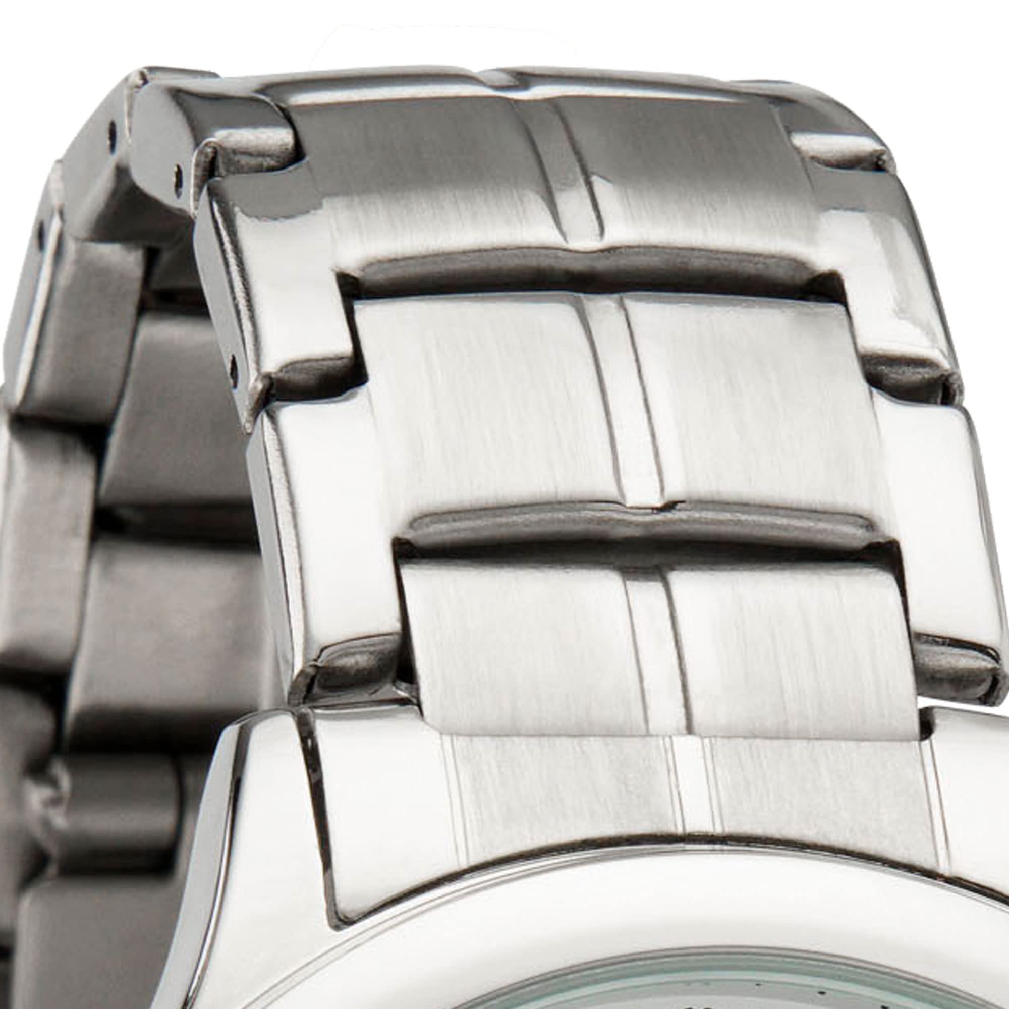 Miraval Funk-Armbanduhr mit Edelstahlarmband Funkuhr Japanisches Quarzuhrwerk 41 mm Edelstahl 20 mm Funksignal DCF77 Herrenarmbanduhr Damenarmbanduhr Digitale & Analoge Anzeige Datumsanzeige