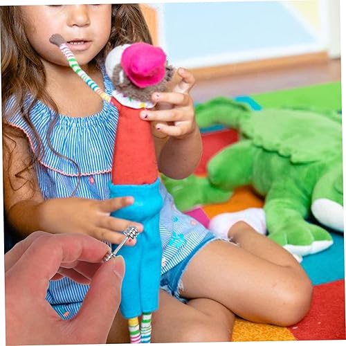 Miniatura 4 de 5 piezas de mancuernas modelo de ejercicio de mancuernas espaciador Charm Bead Supplies 1 12 Barbell Mini muñeca accesorios mancuernas miniatura