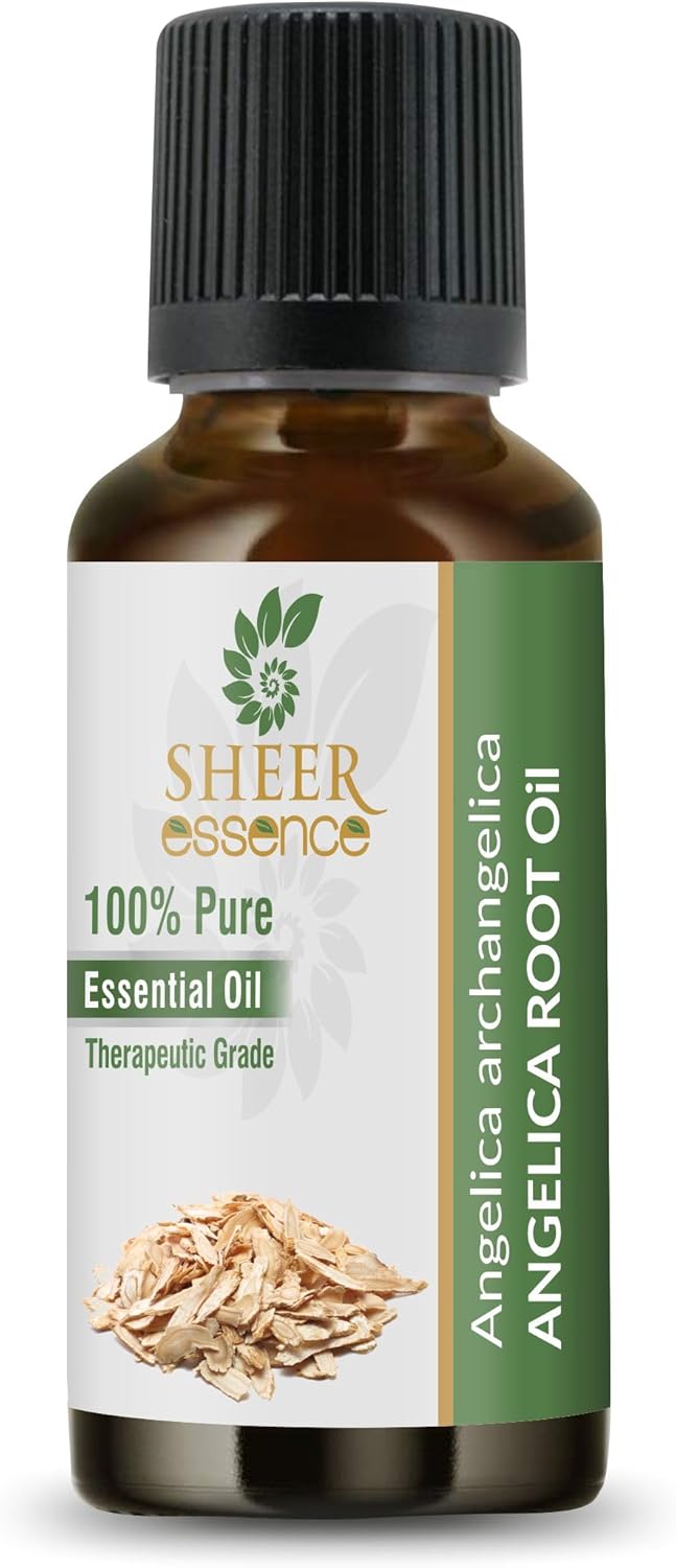 Angelica Root Oil (Angelica Archangelica) Essential Oil 100% Pure Natural Undiluted Uncut Therapeutic Grade Oil 1.01 Fl.OZ