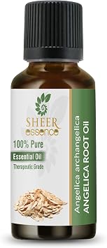 Angelica Root Oil Angelica Archangelica Essential Oil 100% Pure Natural Undiluted Uncut Therapeutic Grade Oil 0.51 Fl.OZ