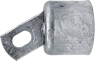 Jake Sales 1-5/8" Top Rail End for Chain Link Fence - Use for 1-5/8" Outside Diameter Top Rail Pipe - Galvanized Pressed Steel Chain Link Rail End