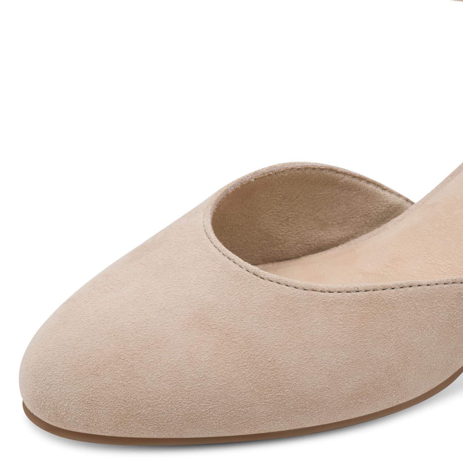 Tamaris Damen Pumps mit Riemen aus Leder Wide Fit