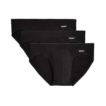下着・アンダーウェア 2XIST COTTON STRETCH NO-SHOW BRIEF 3PACK 2(x)ist Men's 3-Pack Stretch Core No-Show Brief, Eclipse