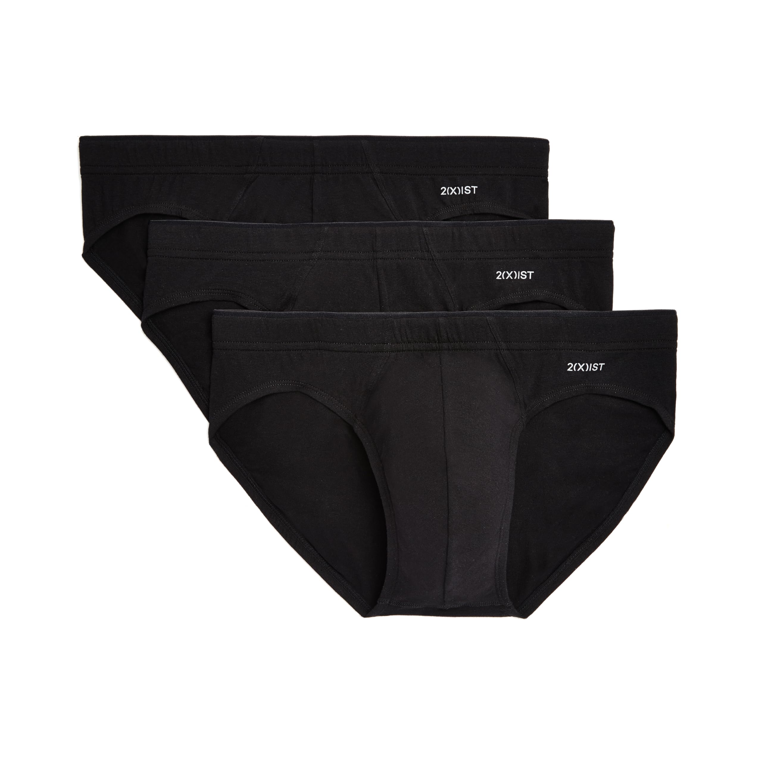 2(X) IST mens Cotton Stretch Sliq Brief 3-pack