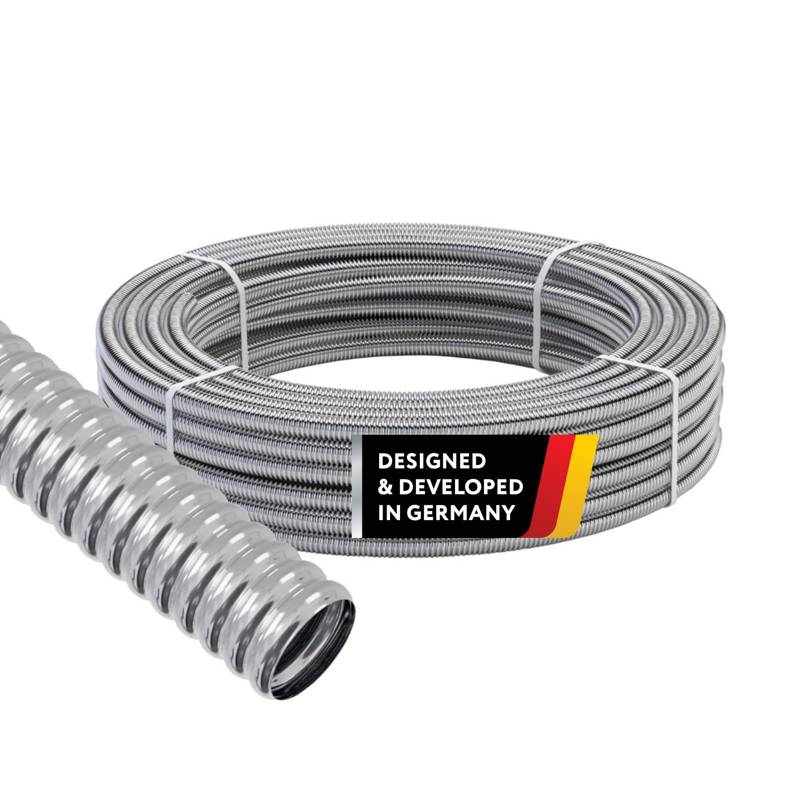 Stahlmann CSST316L rura falista ze stali nierdzewnej do opalania wodą w pierścieniu, wyżarzona, rura solarna, rura ochronna na kabel, rura grzewcza DN20 x 10 m