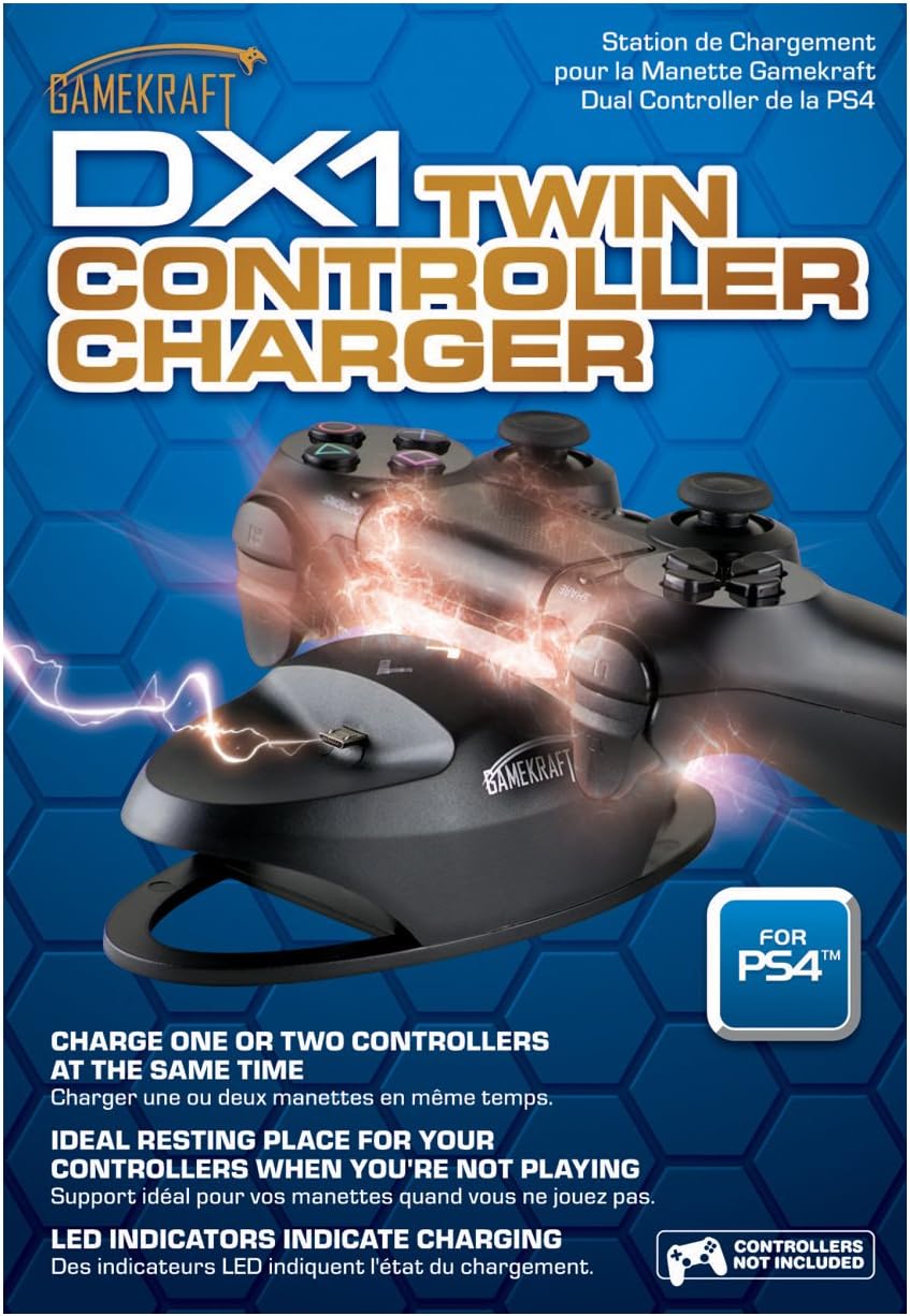 Gamekraft DX1 Dual Controller Charging Dock (PS4)