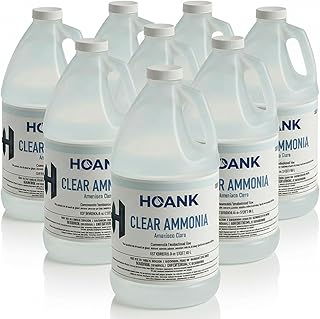 (Pack of 8) - Clear Ammonia Cleaner Liquid, Multi-Surface Cleaning Solution | Removes Grease, Hard Water Stains and Odors - Multipurpose Kitchen Bathroom and Commercial Use - 64Oz 8 Pack -Ready to Use