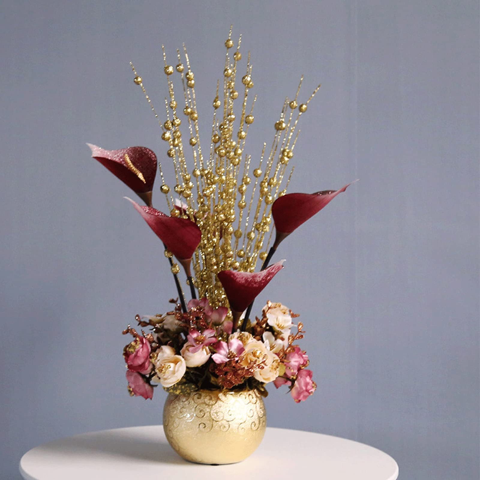 Kit Bouquet di Rose Colorate, Fiori Artificiali per Amica o Moglie Il Giorno del Ringraziamento, Anniversario, Festa della Mamma e Compleanno per Soggiorno