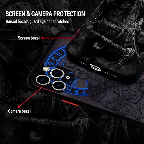 Vista 28 de Cool Gladiator - Funda para teléfono con relieve 3D, compatible con iPhone 12 Pro, funda transparente esmerilada a la moda Gladiador