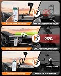 1Zero Upgraded Magnetic Phone Car Mount 14-Inch Gooseneck Long Arm Extension