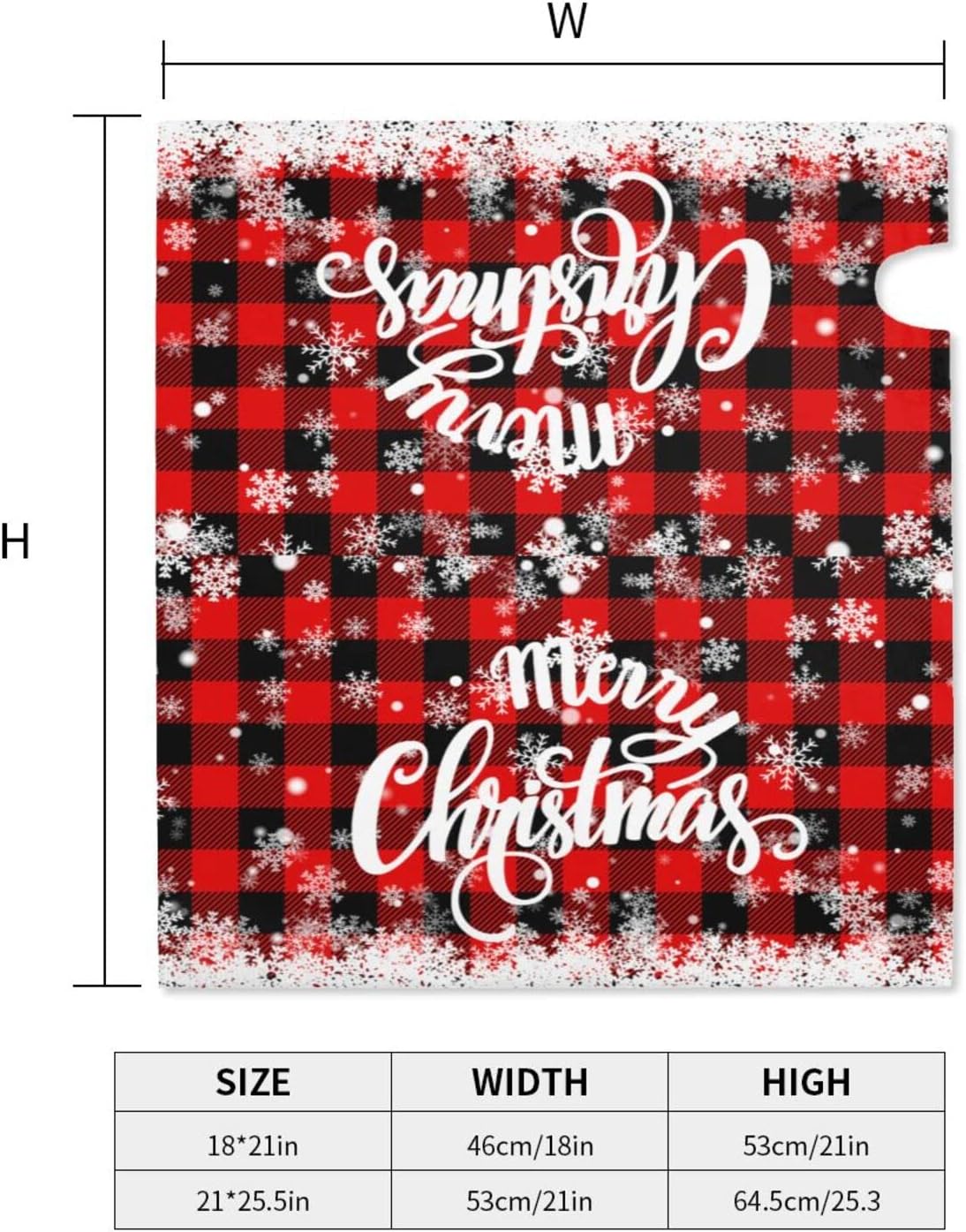 Merry Christmas Mailbox Cover Magnetic Standard 21" x 18", Winter Snowflake Decorative Christmas Large Mailbox Wraps Post Letter Box Covers Garden Decorations Outdoor