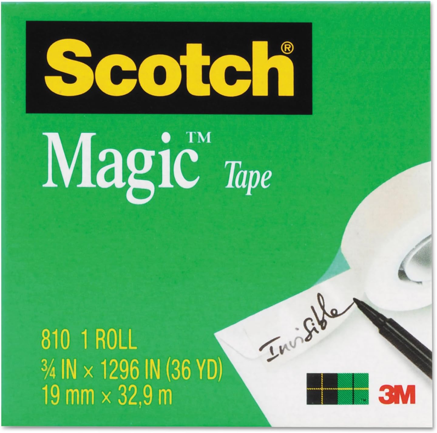MMM810341296 - Magic Tape, Clear, 0.75 Inches Width x 36 Yards Length image 5