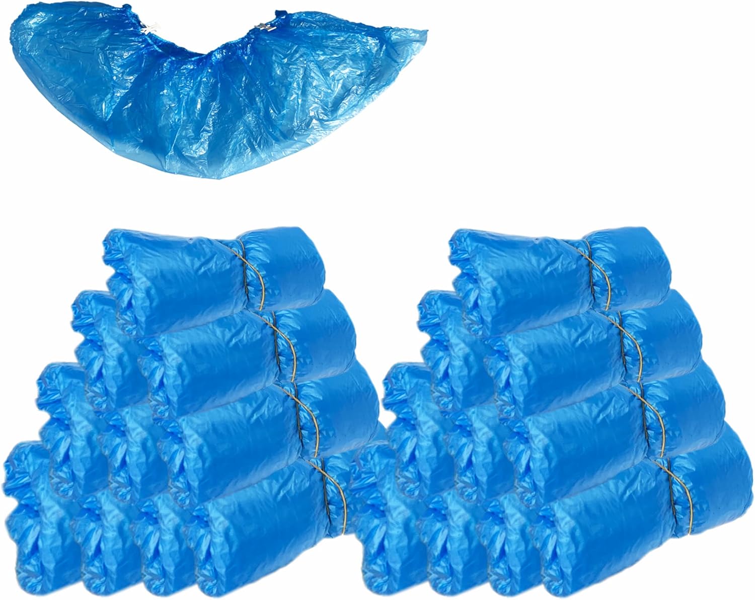 Disposable Shoe Cover with T-clip for Automatic Shoe Cover Dispenser, Plastic Boot Cover, Non-Slip, Waterproof, Dust Proof, One Size Fits Most Booties, Boots, Sneakers, Board Shoes，200 pcs (100 Pairs)