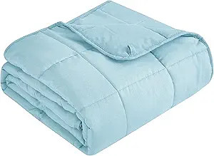 Topcee Weighted Blanket for Adults (20 lbs, 60" x 80") Queen Size Soft Cooling Heavy Blanket Sleeping, Apply to 190-210 lbs Body, Thick Breathable Blanket with Glass Bead, Easy Care