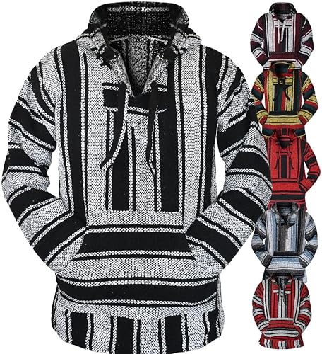 Sudadera con capucha Mexicana Baja Suéter clásico con alfombra de droga Sudadera Baja para hombres y mujeres Opciones de tallas grandes y hombres