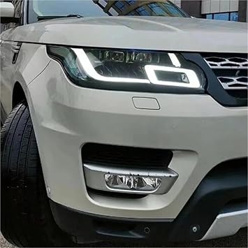1 Pair Upgraded Car Full LED Matrix Projector Headlights For Land Range For Rover Sport L494 2014 2015 2016 2017 Blue StartFor L405 Version