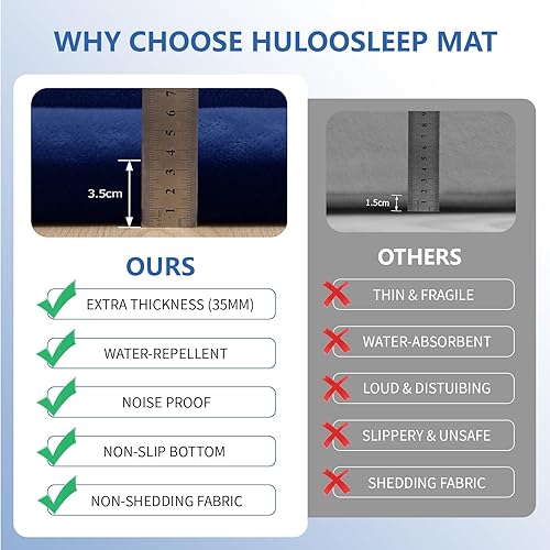 Miniatura 141 de Tapete de juego para bebé, tapete de espuma viscoelástica de 1.3 pulgadas de grosor, terciopelo coral suave, antideslizante, extragrande, tapete