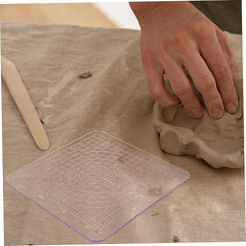 Miniatura 8 de Hoja de arcilla polimérica profesional Herramientas de cerámica de acrílico Tablero de balanceo de esquina redonda